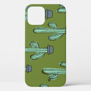 Cactus in Pot Illustration iPhone 12 Case