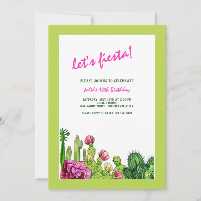 Cactus Invitations (Front)