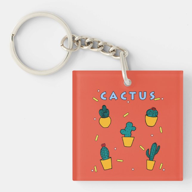 Cactus Key Ring (Front)