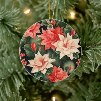 Cactus Kisses & Christmas Wishes – A Double-Sided  Ceramic Ornament