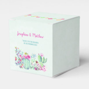 Cactus Lantern Fiesta Succulents Wedding Favour Box
