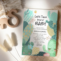 Cactus 'Let's Taco bout a Baby' Couple Baby Shower