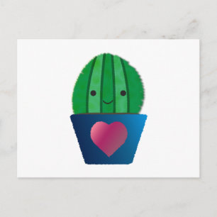 Cactus Love Holiday Postcard