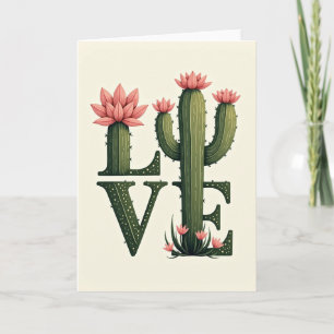 Cactus Love Mothers Day Card