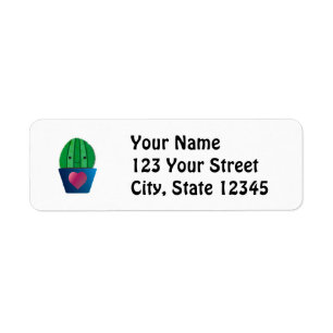 Cactus Love Return Address Label