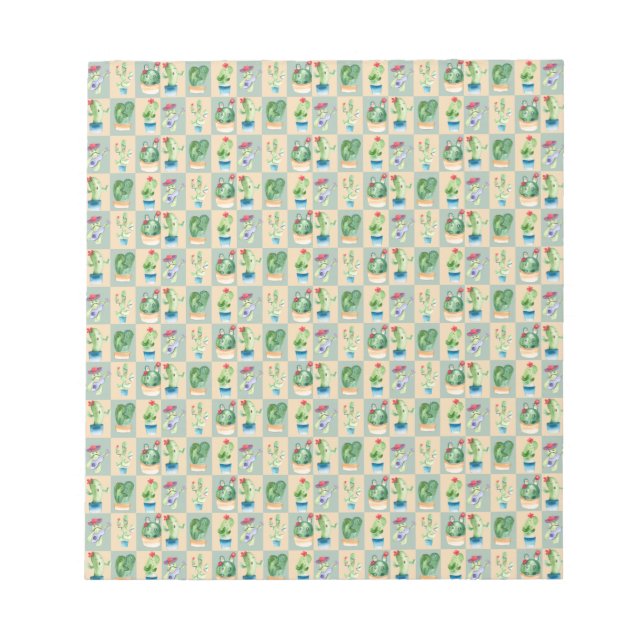 cactus love - watercolor notepad (Front)