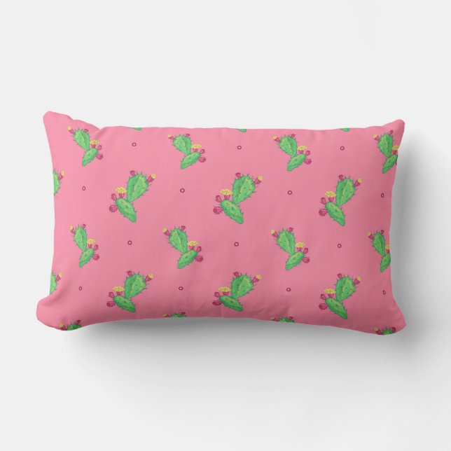 Cactus Lumbar Pillow (Front)