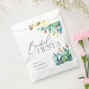 Cactus Mexican Fiesta Bridal Shower Favour Bag