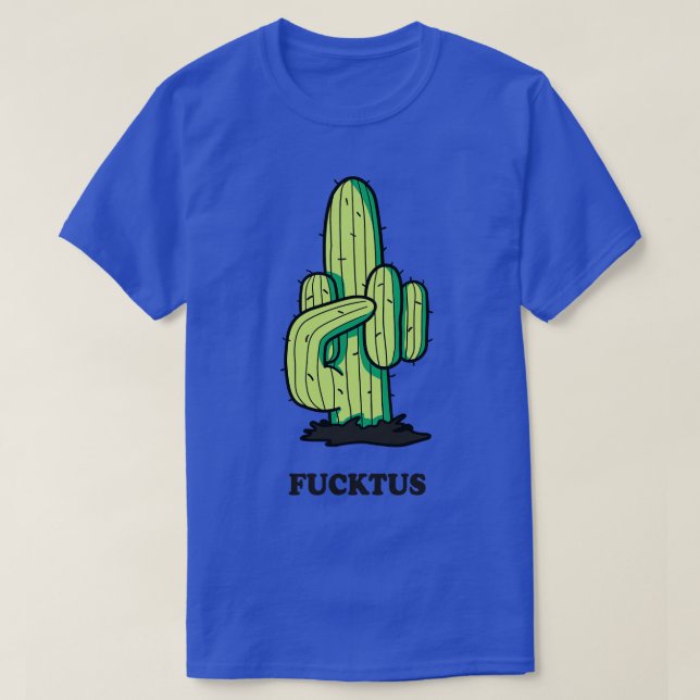 Cactus Middle Finger Fucktus  T-Shirt (Design Front)