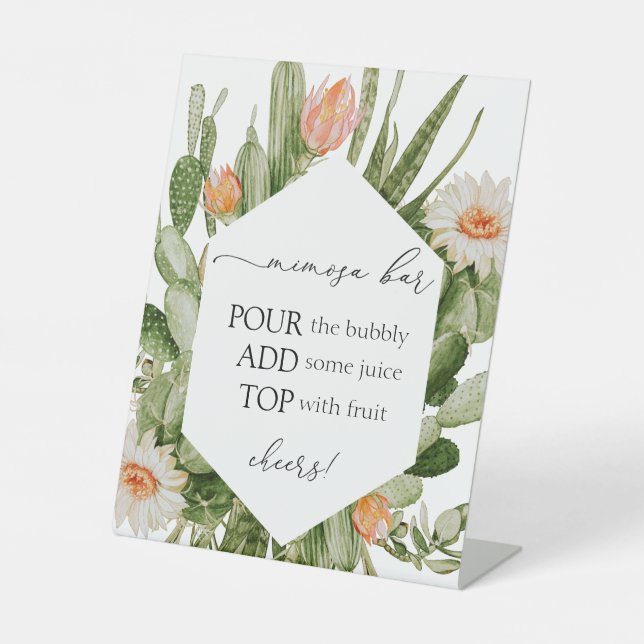 Cactus Mimosa Bar Sign  (Front)