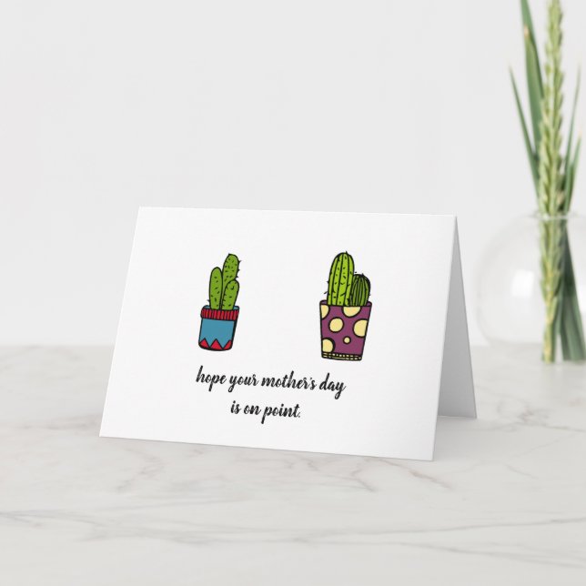 Cactus Mother's Day Card (Front)