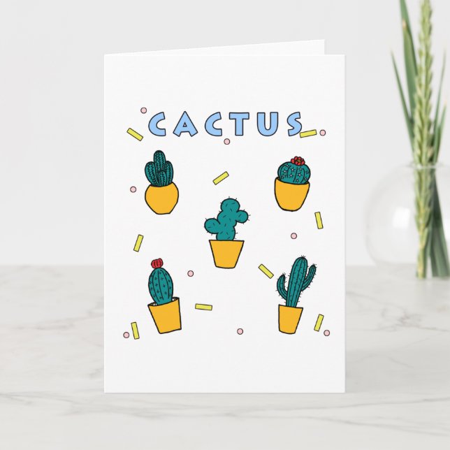 Cactus Note Card (Front)