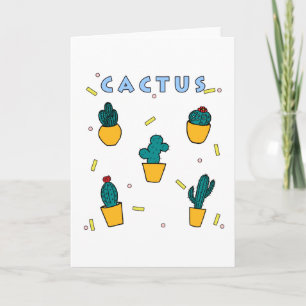 Cactus Note Card