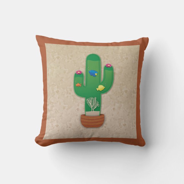 Cactus Oasis Cushion (Front)