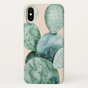 Cactus on Coral iPhone X Case