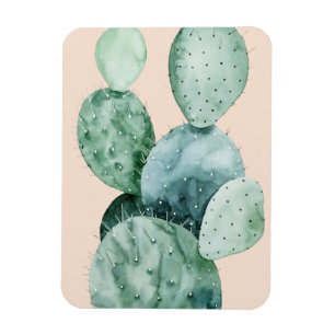 Cactus on Coral Magnet