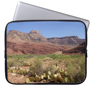 Cactus On Unkar Delta In Grand Canyon  Electronics Laptop Sleeve