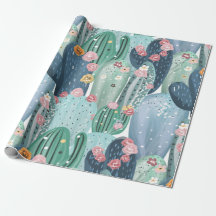 Cactus Overload Wrapping Paper
