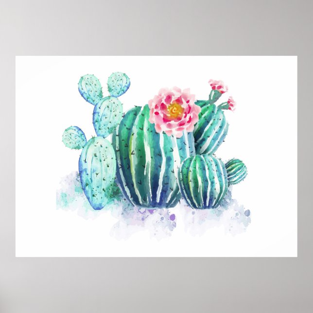 Cactus Painted Poster (Front)