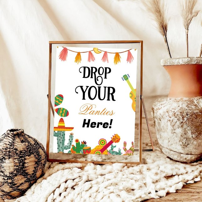 Cactus Panties Drop Bachelorette Party Game Sign (Creator Uploaded)