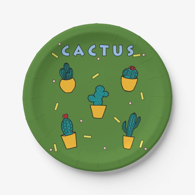 Cactus Paper Plate (Front)