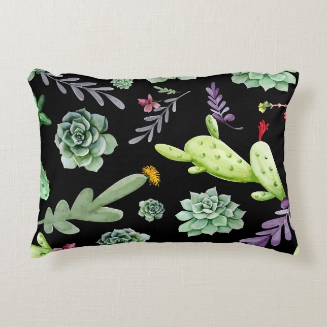 Cactus Pattern 2 Decorative Cushion (Front)