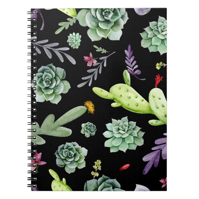 Cactus Pattern 2 Notebook (Front)
