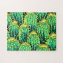 Cactus Pattern 3 Easy Brain Art Puzzle Photo Puzzl