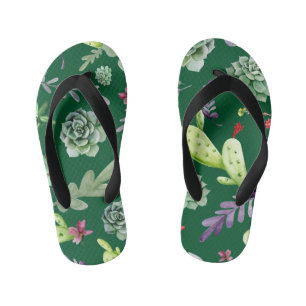 Cactus Pattern 3 Kid's Thongs