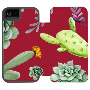 Cactus Pattern 4 Incipio Watson™ iPhone 5 Wallet Case