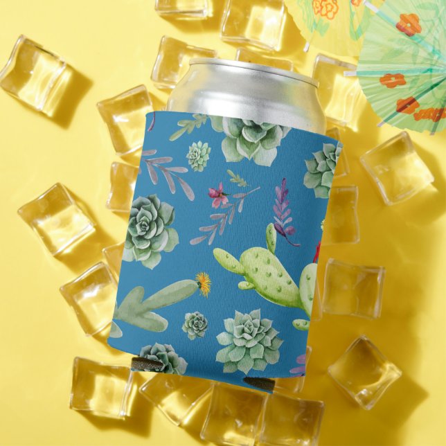 Cactus Pattern 5 Can Cooler (In Situ Summer)