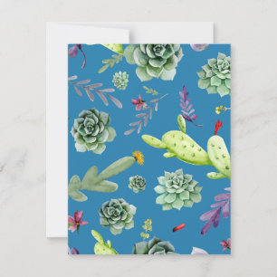 Cactus Pattern 5 Card