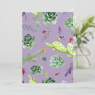 Cactus Pattern 7 Card