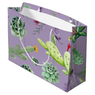 Cactus Pattern 7 Large Gift Bag