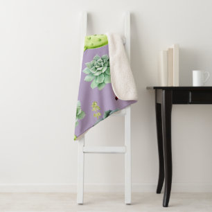 Cactus Pattern 7 Sherpa Blanket