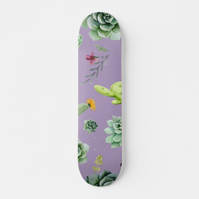 Cactus Pattern 7 Skateboard (Front)