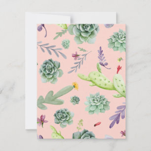 Cactus Pattern 8 Card