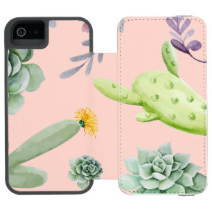 Cactus Pattern 8 Incipio Watson™ iPhone 5 Wallet Case