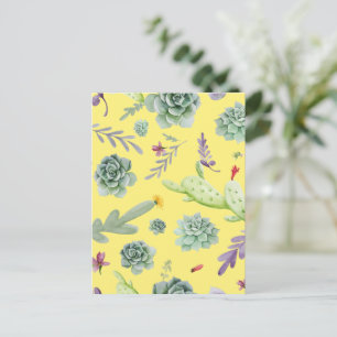 Cactus Pattern 9 Postcard