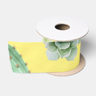 Cactus Pattern 9 Satin Ribbon