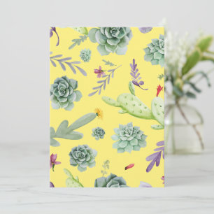 Cactus Pattern 9 Thank You Card