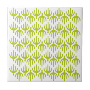 Cactus pattern ceramic tile