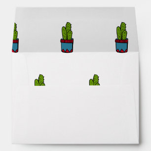 Cactus Pattern Envelope