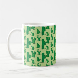 cactus pattern. hand drawing pattern. seamless han coffee mug