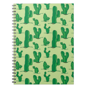 cactus pattern. hand drawing pattern. seamless han notebook