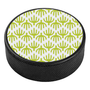 Cactus pattern hockey puck