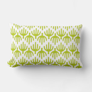 Cactus pattern lumbar cushion