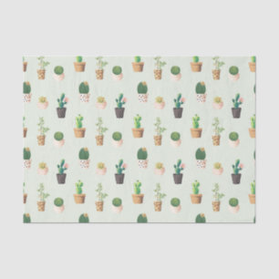 Cactus Pattern - Succulent Plant Tissue Paper