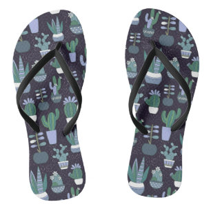Cactus pattern thongs