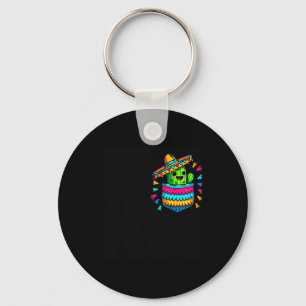 Cactus Pinata Pocket Cinco De Mayo Mexican Party C Key Ring